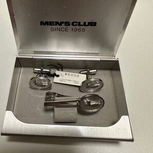 MEN'S CLUB タイピン カフスボタンセット シルバー 3点セット