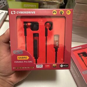 CYBERDRIVE SABRE ES9281C Pro DAC 有線イヤホン レッド