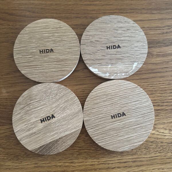 飛騨産業 HIDA コースター 4枚セット 木製