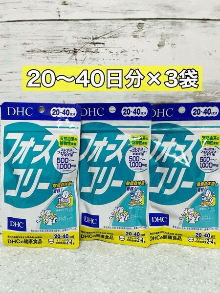 DHC フォースコリー 20〜40日分 3袋