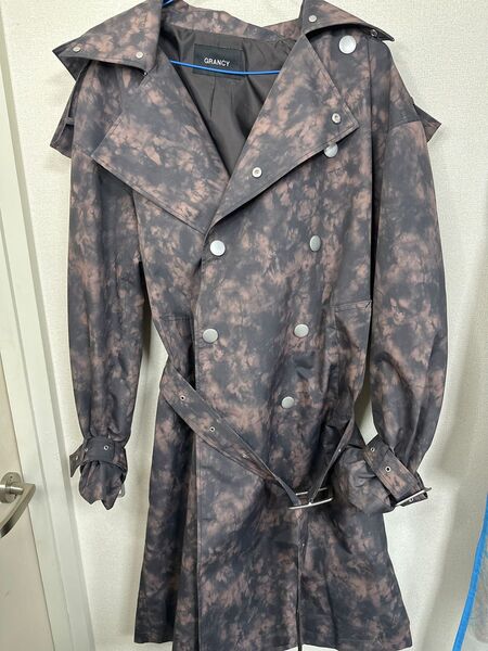 【GRANCY】【GRANCY】Patterned Long Trench Coat / 総柄ロングトレンチコート