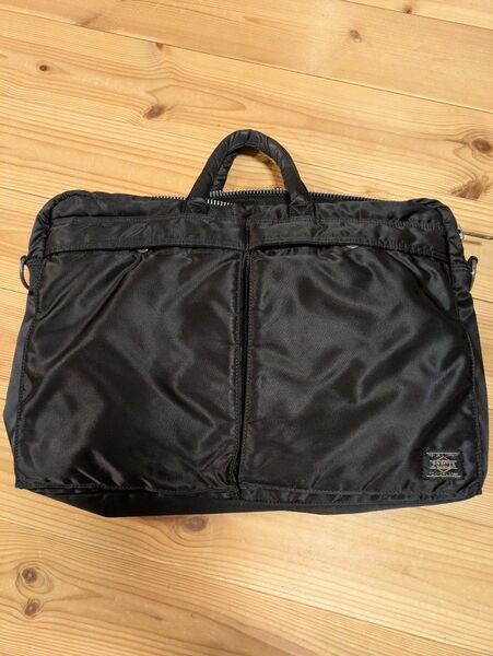 【価格相談可】 PORTER ポーター タンカー ブラック ブリーフケース ビジネスバッグ 吉田カバン ショルダーバッグ ナイロン