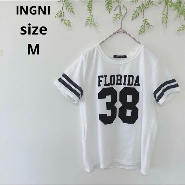 【INGNI】イング レディース Tシャツ カットソー 半袖 プリント
