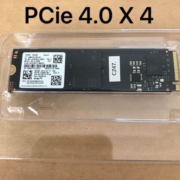 使用時間1768 SSD NVME 256gb 256g 2280 PCIe 4.0 X 4 SAMSUNG Pm9B1