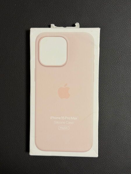 Apple アップル 純正 iPhone 15 Pro Max シリコンケース・ライトピンク 未使用品 開封済