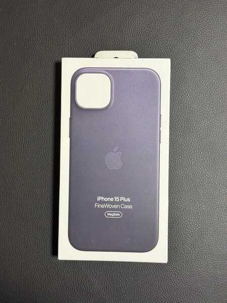 Apple アップル 純正 iPhone 15 Plus ファインウーブンケース・ブラック 美品