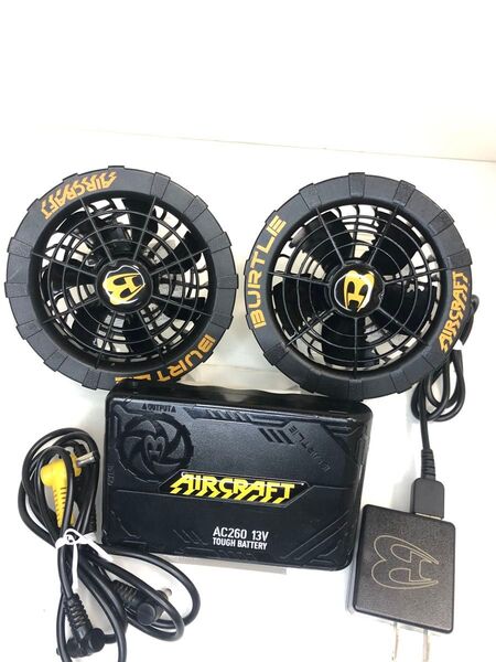 あ13v 空調服 バートル エアークラフト バッテリー ファン AC300セット