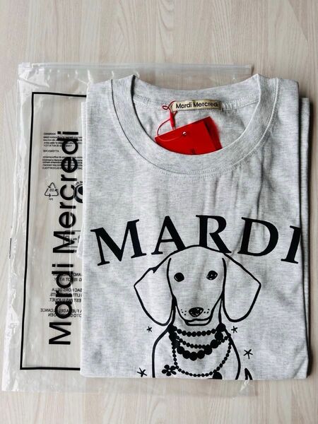 マルディメクルディ Mardi Mercredi Tシャツ 犬柄プリント