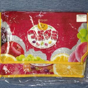 つぶグミ 保温保冷BIGグリッターバッグ フルーツ レッド お菓子柄
