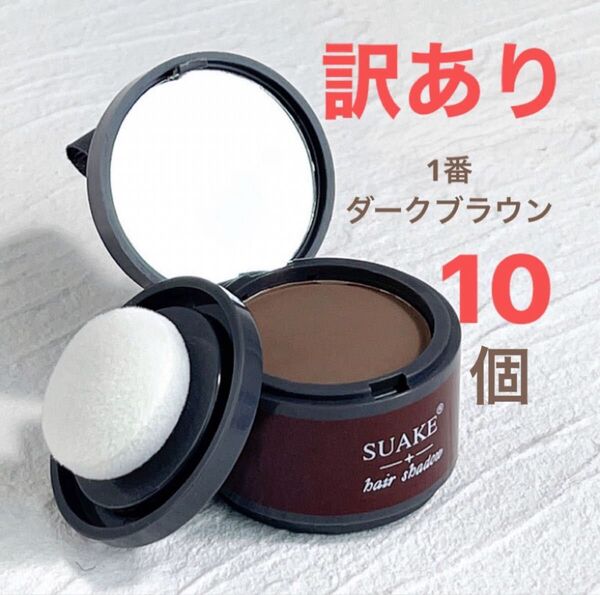 訳ありヘアシャドウパウダー (ダークブラウン10個)
