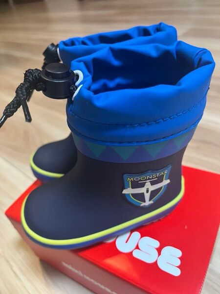 【美品】MOONSTAR 長靴 13cm ムーンスター スノーブーツ 雨雪兼用
