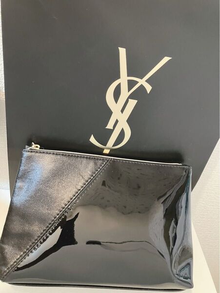 【クーポンご利用ください】YSL イヴサンローラン ノベルティ ポーチ ブラック ☆未使用品☆