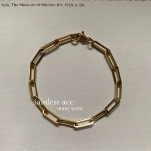 ステンレスチェーンブレスレット おしゃれ シンプル メンズアクセサリー ゴールド カジュアル アダムエロペ ロンハーマン お好きへ