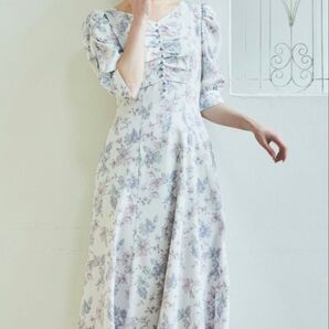 Noela ノエラ フルーツフラワー柄ワンピ ロングワンピース フルーツ柄
