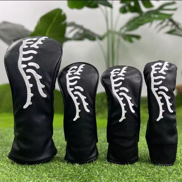 値下げヘッドカバー4点セット! スコッティキャメロン ウッド用カバー1W 3W 5W UT DOG ゴルフ ヘッドカバー