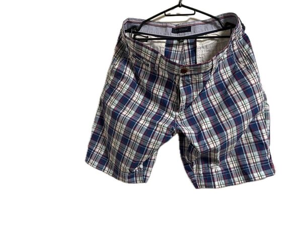Tommy Hilfiger チェック柄ハーフパンツ メンズ