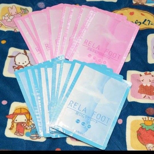 Rela Foot 樹液シート ピンク&ブルー 20枚 まとめ売り