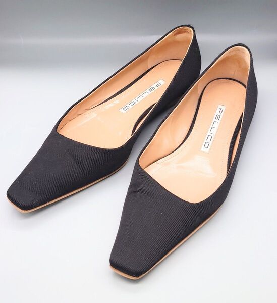 ドゥーズィエムクラス購入 PELLICO ペリーコ 24ss DAMA FLAT グログラン パンプス 37 23.5〜24cm