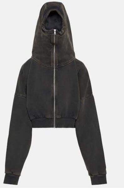 新品Entire Studios エンタイアスタジオ CROPPED FULL ZIP クロップド ジップ フーディー パーカー