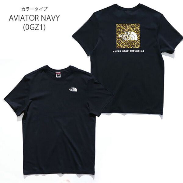 ノースフェイス THE NORTH FACE MEN’S S RED ボックスロゴ ロゴ 半袖 Tシャツ メンズ 人気 アウトドア