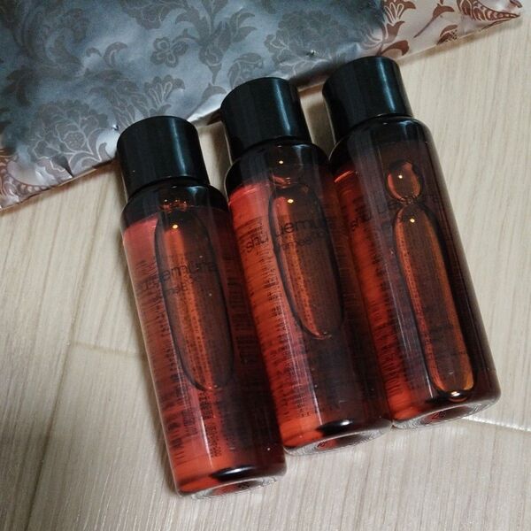 shu uemura クレンジングオイル 15ml 3本セット +ヘアバンド