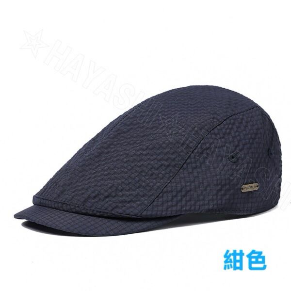 ベレー帽 ハンチング 帽子 レトロフレンチ キャップ 春夏秋用帽子 男女兼用 送料無料 紺色