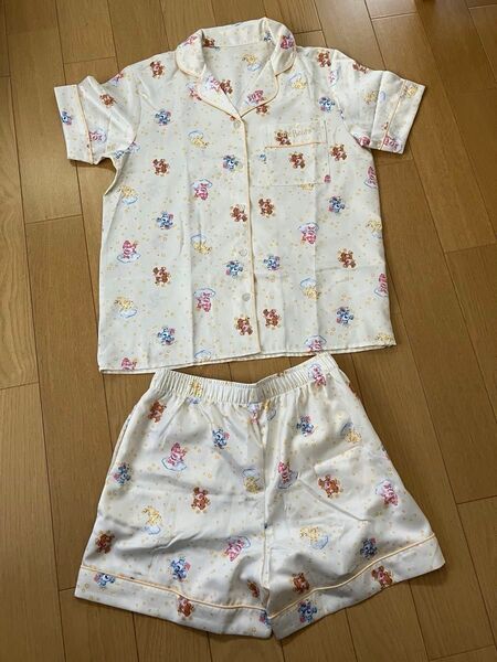 GU 未使用 自宅保管 ケアベア サテンパジャマ 半袖&ショートパンツ Care Bears 夏 ルームウェア 上下セット