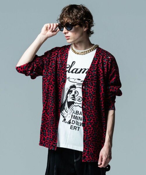 定価約3万 23SS glamb レオパードサマーカーディガン