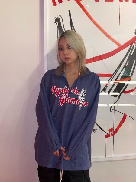 定価3万 ヒステリックグラマー VARSITY SCRIPT オーバーサイズプルオーバー フリーサイズ
