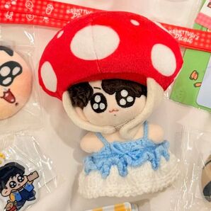 BTS グクトゥギ 10cmぬいぐるみ用お洋服 きのこ帽子
