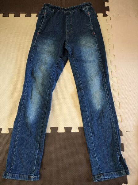 BREEZE デニムパンツ ジーパン ジーンズ キッズ150 ウエストゴム ウエスト総ゴム