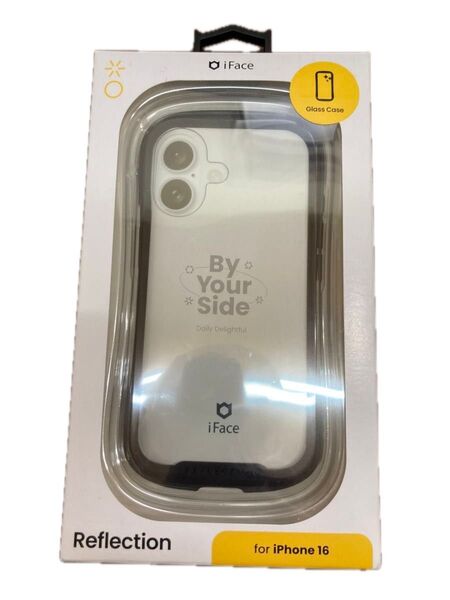 iPhone 16用 強化ガラスクリアケース iFace Reflection (ブラック) Hamee 41-979617