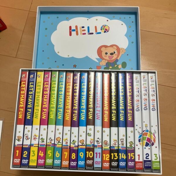 ミライコイングリッシュ 英語教材DVD&CD Let's Have Fun/Sing 18巻セット