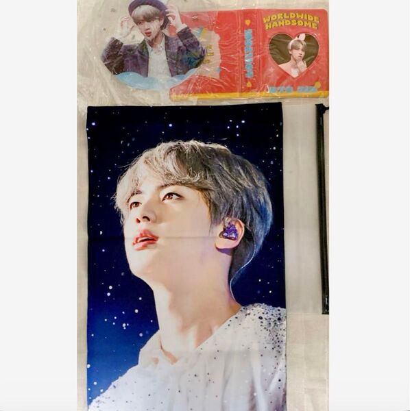 BTS JIN ジン マスター ALB グッズ スローガン うちわ フォトカードホルダー セット マスタニム