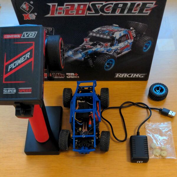 無限ブルドック風 HiTEC WLtoys 1/28スケール 4WD ミニバギー スピーディー 完成品電動R/C 284161