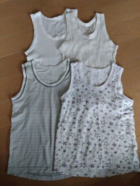 インナー タンクトップ 4枚セット 120cm