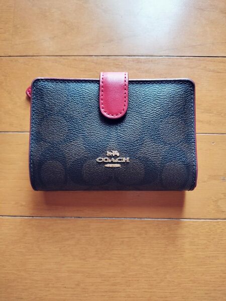 コーチ 二つ折り財布 ブラウン COACH 財布