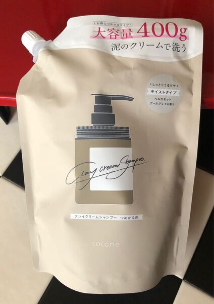 cocone ココネ クレイクリームシャンプー 詰替 1袋 400g 《ベルガモットアールグレイの香り》