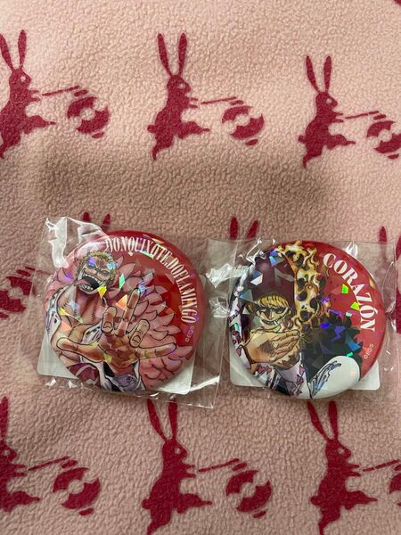 ワンピース オールスター缶バッジ ドフラミンゴ コラソン ロシナンテ