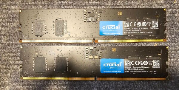 Crucial DDR5 メモリ 8GB×2本セット(合計16GB)