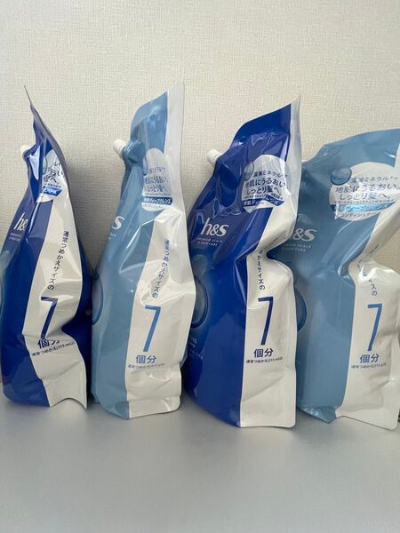h&s モイスチャー シャンプー・コンディショナー 詰め替え 2200ml 4袋