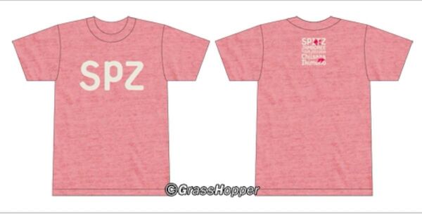 スピッツ Spitz ジャンボリーツアー2013-2014 小さな生き物 SPZ Tシャツ 杢ピンク バンド