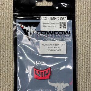 COWCOW TECHNOLOGY アルミ アジャスタブルトリガー T1 東京マルイ Hi-CAPAシリーズ レッド