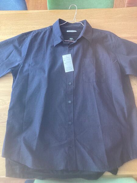 新品4L濃紺シャツ メンズ