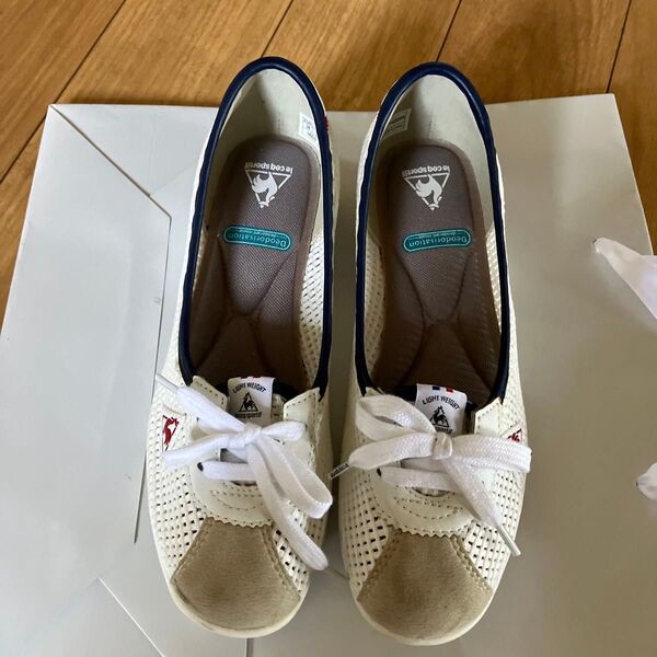 ルコック le coq sportif メッシュスニーカー シューズ 23cm