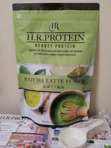 H.R.プロテイン ビューティープロテイン 抹茶ラテ風味 500g【新品未開封/純正正規品】