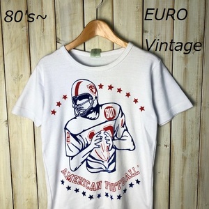 euT●1 EURO古着 70～80's～ ヴィンテージ Tシャツ S ヨーロッパ古着 オールド ユーロ