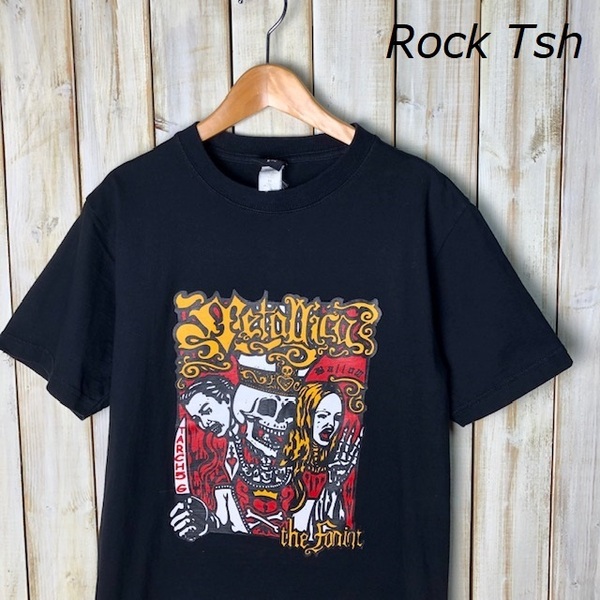 バンドT・ロックT METALLICA メタリカ パロディーTシャツ ブート ブラック S～M ●36