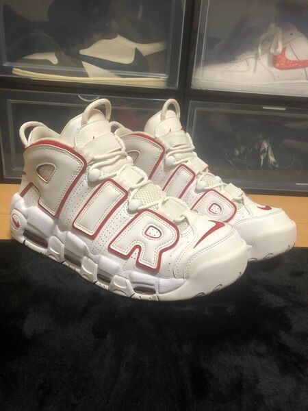 NIKE AIR MORE UPTEMPO "WHITE/VARSITY RED" モアテン エアモアアップテンポ ナイキ 赤白