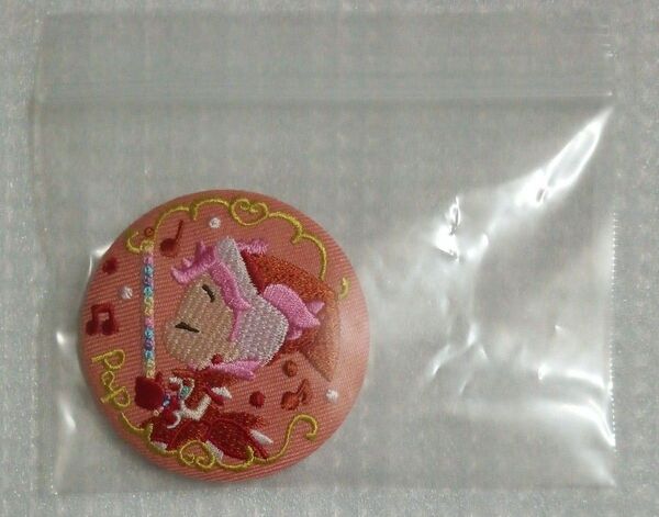 【未使用】春風ぽっぷ 見習い服 おジャ魔女どれみ 刺繍缶バッジビスケット より1種